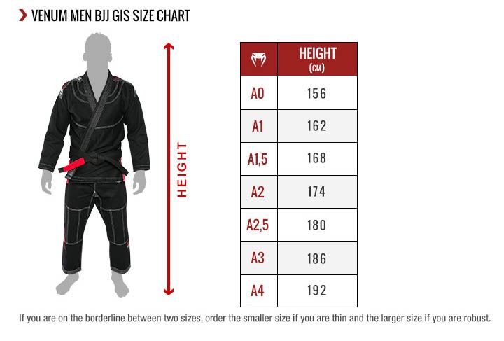 Elite Bjj Gi Size Chart